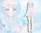 女の子Vtuber向け！夢かわモデルを制作します オプション：配信画面/背景/ネームロゴ/待機中/動画素材 イメージ3