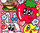 ポップなイラスト描きます ゆるくかわいいポップイラスト描きます♬ イメージ1