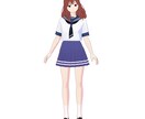 3Dキャラクターモデルを制作します イラストを準備するだけでOK。 イメージ5