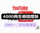 YouTube4000再生時間のお手伝いをします YouTube収益化の条件を1000時間からお手伝い！ イメージ1