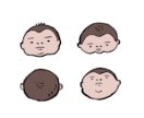 やさしいタッチのキャラクターイラスト作ります SNSや名刺に。やさしい言葉と世界観ごと届くイラストです イメージ3