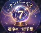 ナンバーズ3予想の一桁予想をします 一桁を予想します現在の当落です○○○✕○✕✕○○ イメージ1