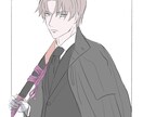 アイコン、ヘッダー、イラスト描きます 綺麗で丁寧な線画を心がけています。 イメージ1