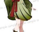 1点物！抹茶の女の子の立ち絵を販売します IRIAMやTRPGなど用途様々！ イメージ2