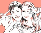 写真を元に似顔絵描きます シンプルな線×単色！記念やプレゼント、SNS用にどうぞ！ イメージ4