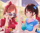 一枚絵・立ち絵・夢絵制作します 大人っぽいから可愛らしいまで 好みに合わせて制作します♪ イメージ1