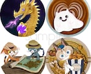 動物等の絵本風アイコン: 定期購入優待有ります Youtube、X、ブログなどのSNSにどうぞ イメージ3