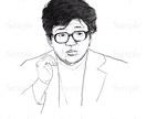 写真から鉛筆デッサン風に似顔絵を描きます SNSのアイコンやプレゼントに！ イメージ10