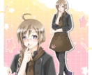 柔らかい雰囲気のTRPG・ゲームの立ち絵を描きます 表情差分２枚付き！少女から少年～青年、男のお姉さんが得意です イメージ6