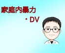 家庭内暴力やDVのお悩みをサポートします 家庭内暴力/DV/あなたは悪くない/安全を確保/心の平和 イメージ1