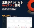業務がラクになるWebアプリ・管理ツールを作ります 予約・顧客・在庫管理やAI連携まで｜要件整理から対応 イメージ1