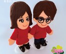 似顔絵人形ペア（衣装規定）制作します ～あなたをそっくりに再現する、オリジナル似顔絵人形！～ イメージ5