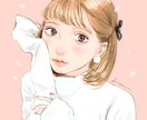 ふんわり優しいオリジナルアイコン制作ます 似顔絵も！あたたかいイラストであなただけのアイコンを作成♪ イメージ6