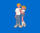 お気に入りのお洋服をイラストにします SNSアイコンや記念日にいかがでしょうか◎ イメージ3