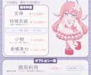 パーツ分けイラスト！デフォルメモデル作ります SD・デフォルメ・ちびキャラVモデル制作 イメージ1