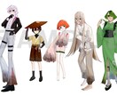 TRPG･ゲーム･VTuber等の立ち絵製作します 細身のかわいい、かっこいいキャラクターデザインが得意です！ イメージ3