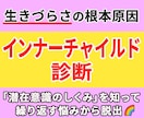 インナーチャイルド診断で生きづらさの謎がわかります 潜在意識の仕組み｜本来の自分を取り戻して自己肯定感＆自信UP イメージ1