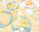 写真から優しい雰囲気のイラストを描きます 絵の中で動物が生活しているような絵本風のイラストに仕上げます イメージ1