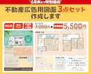 不動産広告に必要な図面をまとめて作成します 間取り図・マップ・区画図をまとめて作成。広告用図面を一括制作 イメージ1