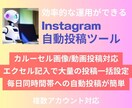 Instagramインスタ自動投稿ツール提供します エクセルで一括設定★複数の画像/動画投稿★複数アカウント対応 イメージ1