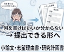 小論文・志望理由書・研究計画書等のお手伝いをします 「何を書けばいいか分からない」段階から対応 イメージ1