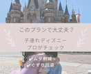 初子連れ専用│不安を潰すディズニープラン添削します 行ってから後悔しないための“答え合わせ”サービス イメージ1