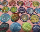 魔法・幻想マーブルのシーリングスタンプお届けします 色味の指定OK！両面テープ付きの幻想的なスタンプをお届け！ イメージ1