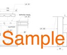 造作家具、インテリア、内装、建築図面が作成できます みなさんの手書きアイデアを、2DCADを使用して図面化します イメージ3