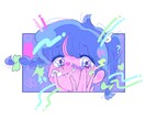 可愛い女の子のイラスト描きます 【商用可】挿絵・動画・グッズに！あなたの活動に個性を添えます イメージ1