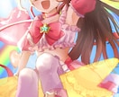 女の子のコテキャ、一枚絵をご提供致します どんなイラスト、デザインでもお任せ下さい！ イメージ1