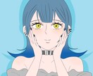 アニメ塗りタッチで可愛いアイコン描きます 表情違い＆目の動きのみアニメーションも別途追加できます！ イメージ1