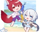 ポップで可愛いミニキャラ描きます アイコン、サムネ、グッズなど様々なイラストに対応可能です！ イメージ3