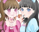 SNS向け可愛い女の子描きます オープン記念！2月末まで格安であなたのアイコンを作成します イメージ1