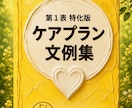 居宅版ケアプラン　第1表　文例集販売します あなたのケアプラン、今後の見通し言えますか？ イメージ1