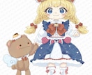 キャラクター単体イラストを制作いたします ライブ活動に使用出来る単体でも見栄えするイラスト！ イメージ2