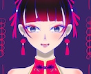 SNSのアイコン/ヘッダー等お描きします 黒とピンクを使ったちょっとダークな雰囲気が得意です。 イメージ2