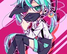 デジタルでミニキャラを描きます パキッとした雰囲気が特徴です！ イメージ4