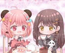 キラキラ可愛いミニキャラ描きます あなたのキャラをキラキラな可愛いミニキャラで描きます イメージ2