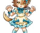 可愛い系のミニキャラを描きます SNSアイコンにも利用できる2頭身のミニキャラを作成します イメージ5