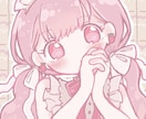パステルカラーのかわいいSNSアイコン制作します 似顔絵風も歓迎！ふわふわ柔らかいタッチでお描きします イメージ2