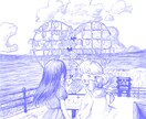 商用化⭕️エモ柔らかいイラスト描きます 優しいタッチでエモいイラストを描きます！SNSアイコンにも！ イメージ4