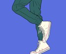写真を元に、カラフルなおしゃれイラスト描きます ロゴ、ファッション、美容、化粧品向けイラスト イメージ7