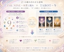 THE NINE×タロットで本質と今を読み解きます 9つのタイプから本来のあなたと今必要な言葉を読み解きます。 イメージ6