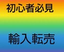 輸入転売方法教えます まずは0→1の世界へあなたを引き上げます イメージ1