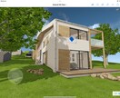 簡単建築３Dモデル作成します お手元のPCやスマホで3Dモデルが見れます イメージ1
