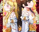 可愛くて暖かいイラストかきます 可愛くてキラキラしてる女の子のイラストを作成します♪ イメージ5