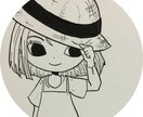 手描きでの人物のイラストを描きます マーカーや色鉛筆でのキャラクターを描いています！ イメージ4