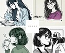 おしゃれでシンプルな線画のSNSアイコン制作します 商用利用OK！オリジナルのSNSアイコンをご提供！ イメージ1