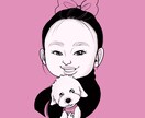 ちょっぴりオシャレでポップな似顔絵アイコン描きます ビジネス、SNS用アイコン、名刺の似顔絵、プレゼントにも♡ イメージ6