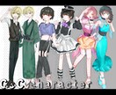 TRPG用立ち絵描きます TRPGでの使う立ち絵を表情差分付きでお描きします! イメージ2